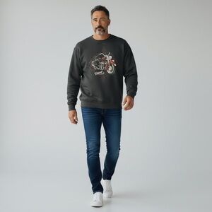Men's Graphic Sweatshirt - Black